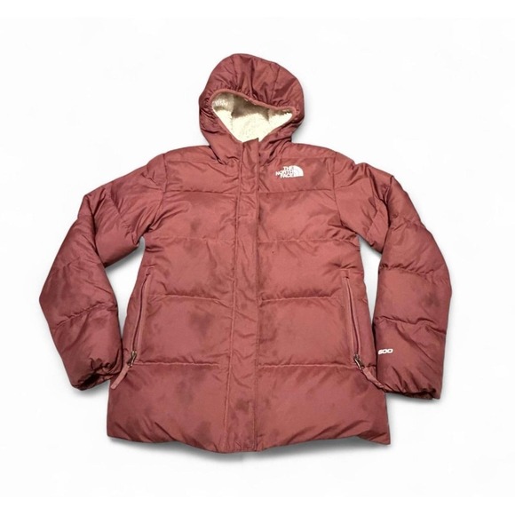 The North Face Other - The North Face Girls Size 12 600 Fill Down Puffer Jacket Hooded Mauve Pink